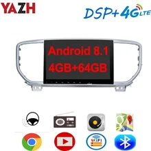 YAZH 9," ips Android 8,1 авто радио плеер для KIA Sportage с 4 Гб 64 Гб Восьмиядерный gps дисплей Bluetooth 5,0 зеркальная ссылка