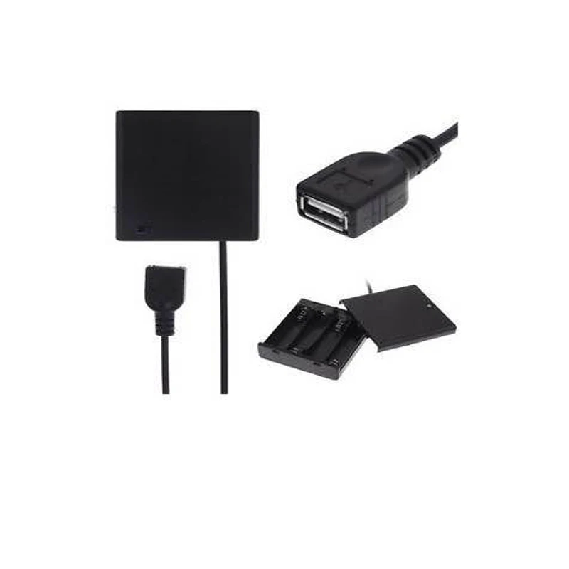 5 в AAAA с переключателем батарейный блок USB женская головка подходит для