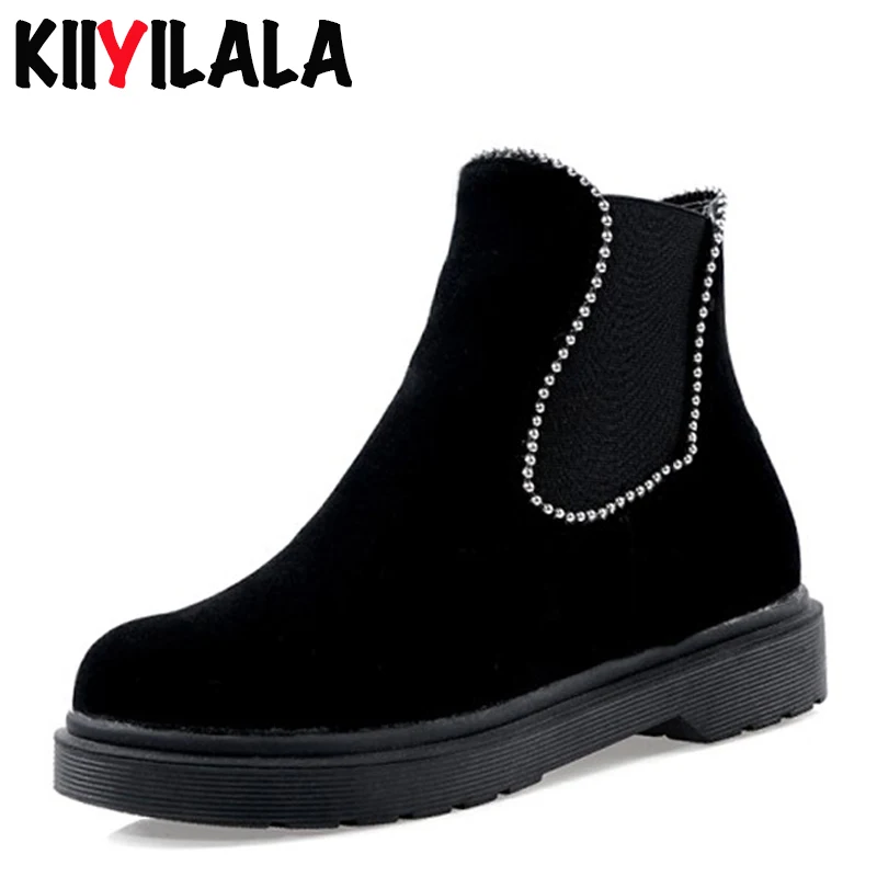 womens flat chelsea ankle boots