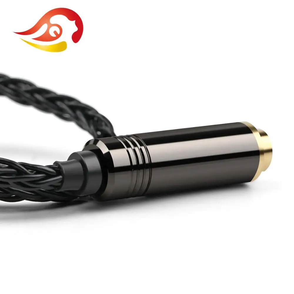 QYFANG 4.4mm 5 극 밸런스드 스테레오 이어폰, 암 잭 오디오 플러그, 밝은 쉘 금속 어댑터, 헤드폰용 DIY 와이어 커넥터