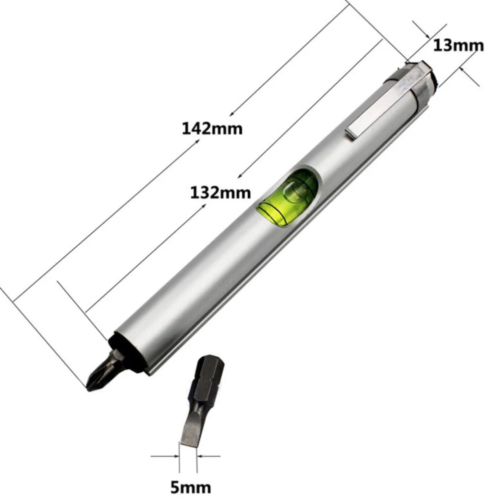 С магнитной отверткой ручной инструмент Уровень духов мини легкий Пузырь легко наносить форму ручки точный Многофункциональный портативный
