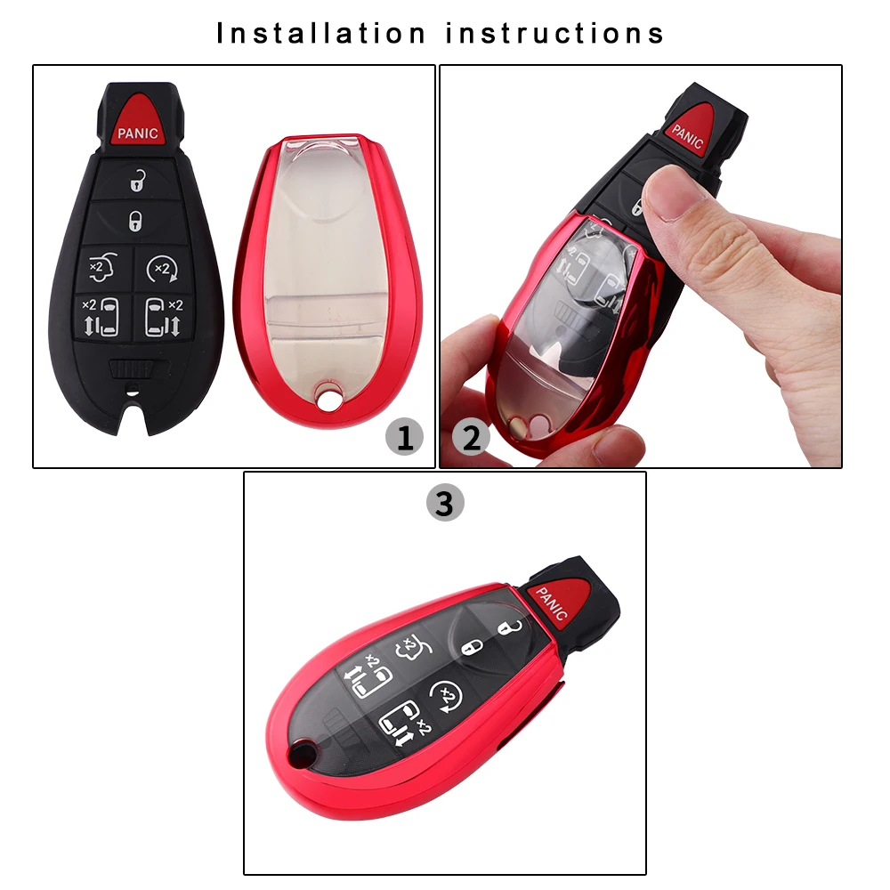 Nuovo arrivo completo Tpu Car Key Cover Case Skin Shell proteggi supporto Set per Jeep per Chrysler Fobik per Dodge Ram Keyles 15 Nuovo arrivo completo Tpu Car Key Cover Case Skin Shell proteggi supporto Set per Jeep per Chrysler Fobik per Dodge Ram Keyles - H9e6c2fd3eac14fc0b4aa14d96969c0fbH