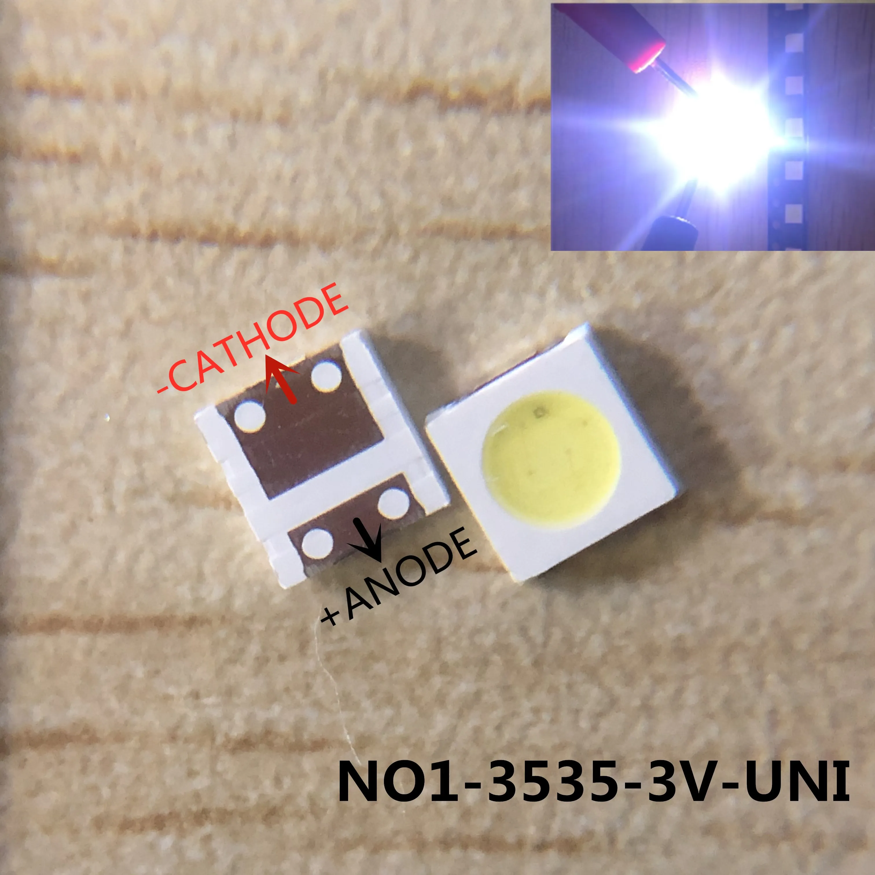 Led Light Kit 50PCS/100Pcs For LG led tv backlight 2835 3030 3535 3V 6V 1W 3W for lcd tv repair