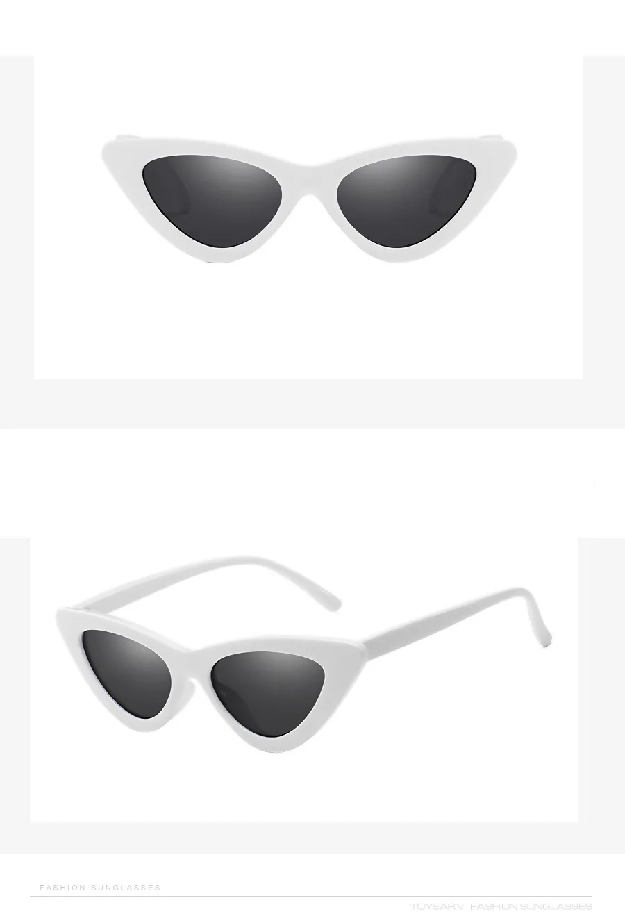 Vintage Cat eye Sunglasses Women Sexy Retro Small Cat Eye Sun Glasses Brand Designer Colorful Eyewear For Female Oculos De Sol