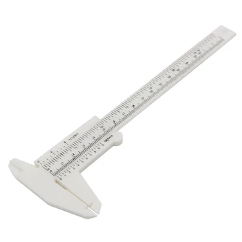 

5Pcs White Plastic Permanent Makeup Plastic Measure Eyebrow Caliper Ruler Microblading Supplies