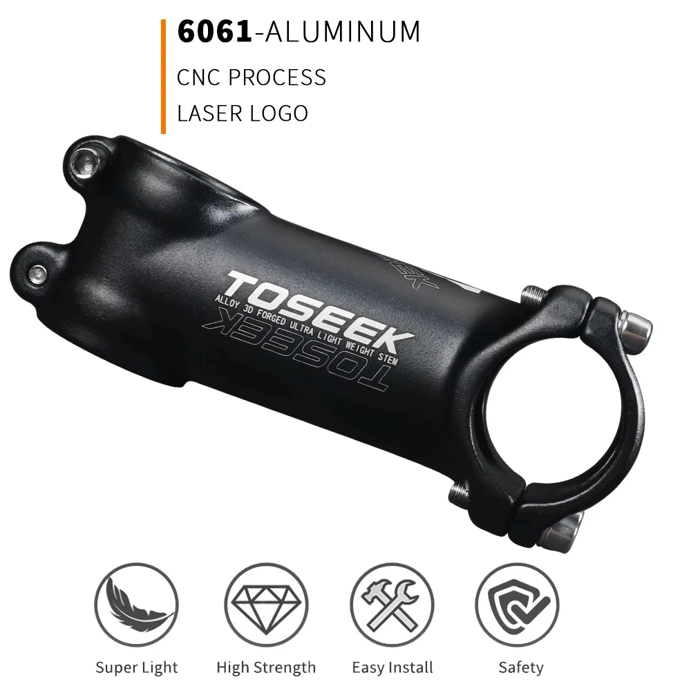 Bicycle Stem Ultralight Aluminum 7 Degrees MTB Mountain Bike 31.8 x 45/55/60/65/70/80/90/100/110mm Accessories