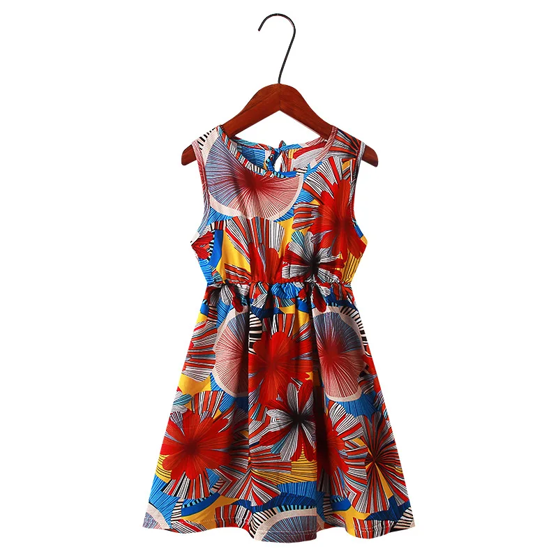 cute baby dresses online 2021 New Girls Dresses Bohemia Children Dresses Girls Summer Floral Party Dresses Teenage Girls Clothing For 3 6 8 10 12  Years girl baby dresses Dresses