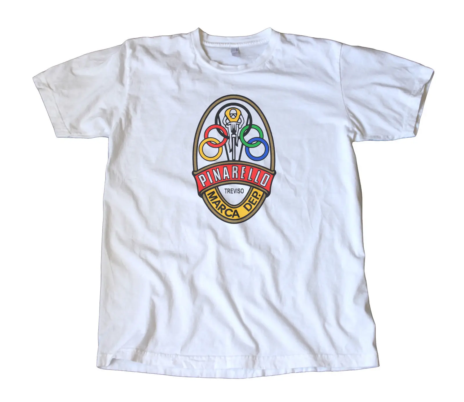 

Classic Pinarelo Logo Decal T-Shirt - Cycling, Italian, Campagnolo, Fixie Unisex Size S-3XL