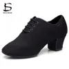 Women Latin Dance Shoes Adult Ballroom Tango Salsa Dancing Shoes Woman Black Red Teachers Training Modern Jazz Dance Shoes ► Photo 2/6