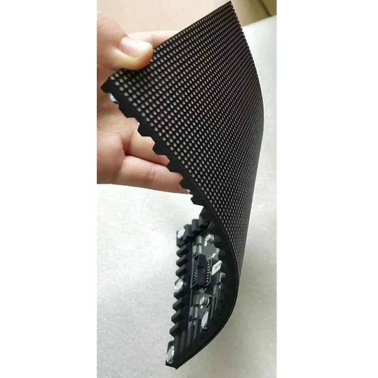 

p4 indoor smd soft flexible led module 256*128mm led display panel for cylinder