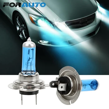 

FORAUTO 1pc Car Headlight Light Lamp Bulbs 12V 55W H7 Halogen Lamp Car Halogen Bulb Super Bright White Auto Lamps