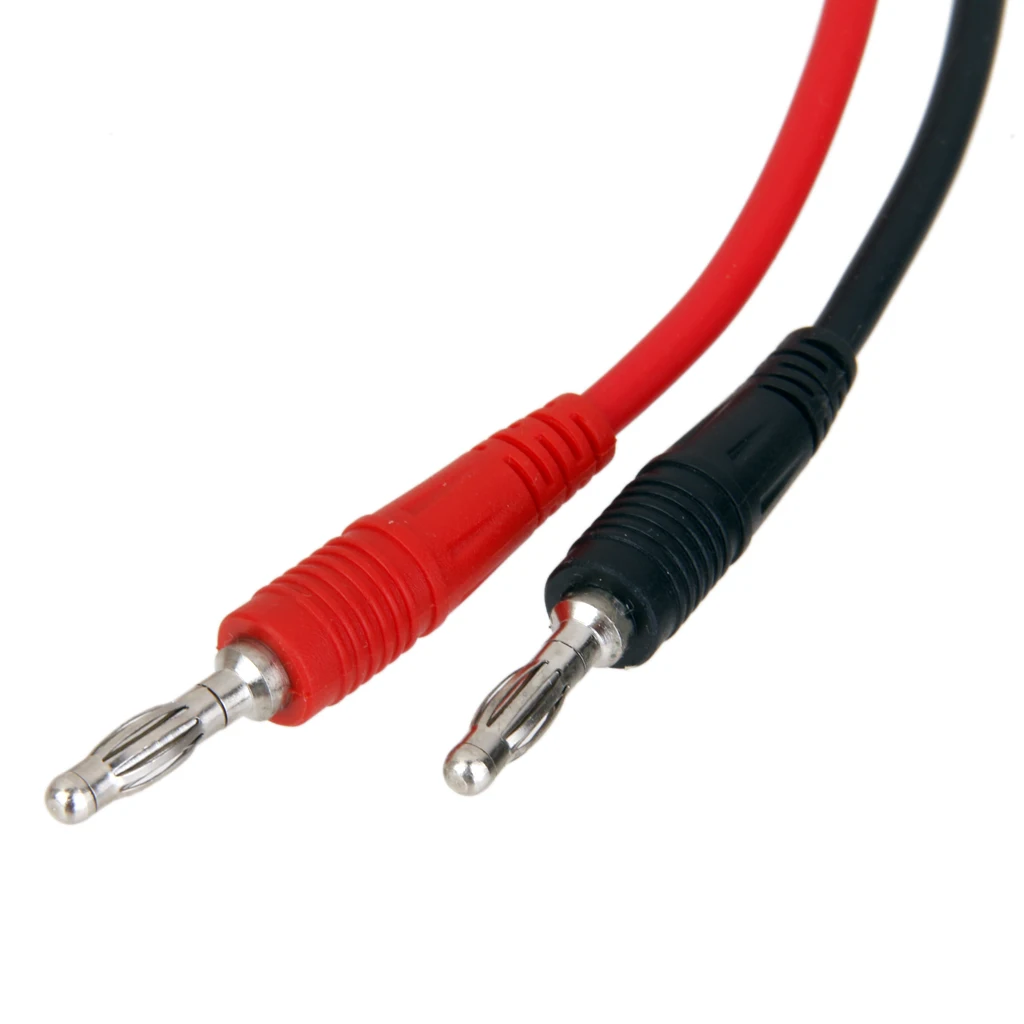 2pcs 15A Banana Plug 4mm Car Battery Clip Clamps Alligator Clips Cable