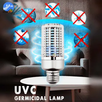 

E27 40W UV Ozone Sterilizer Corn Light Bulb 85-265V 110V 220V 130LED Sterilize Portable Remote Control for Smart Home Protect