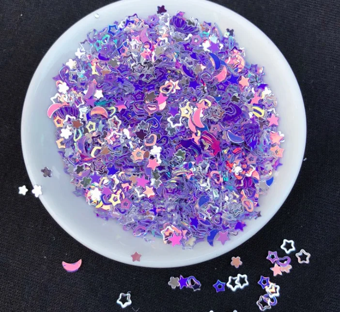 12 г/лот Slime Подвески ПВХ DIY Морская звезда оболочки шарма сердца для Slime наполнители Подвески UV шармы - Окраска металла: 5