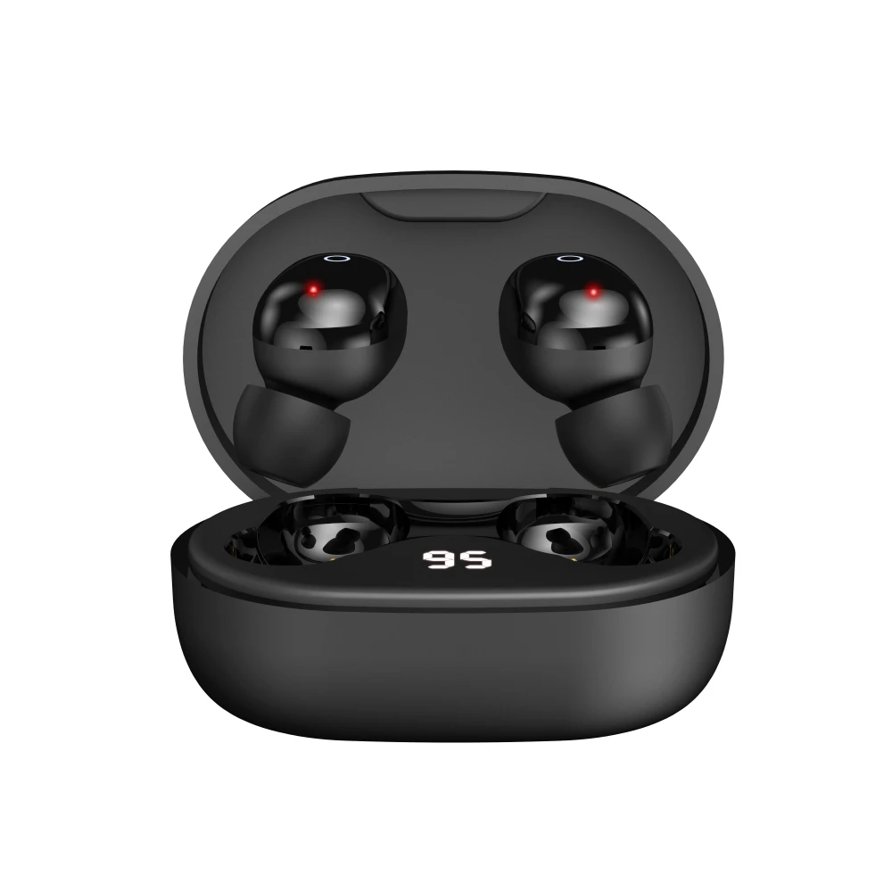 Black Оригинальные Vothoon F2 TWS, беспроводные Bluetooth наушники, наушники с шумоподавлением, спортивные наушники, гарнитура с двойным микрофоном - Цвет: Black