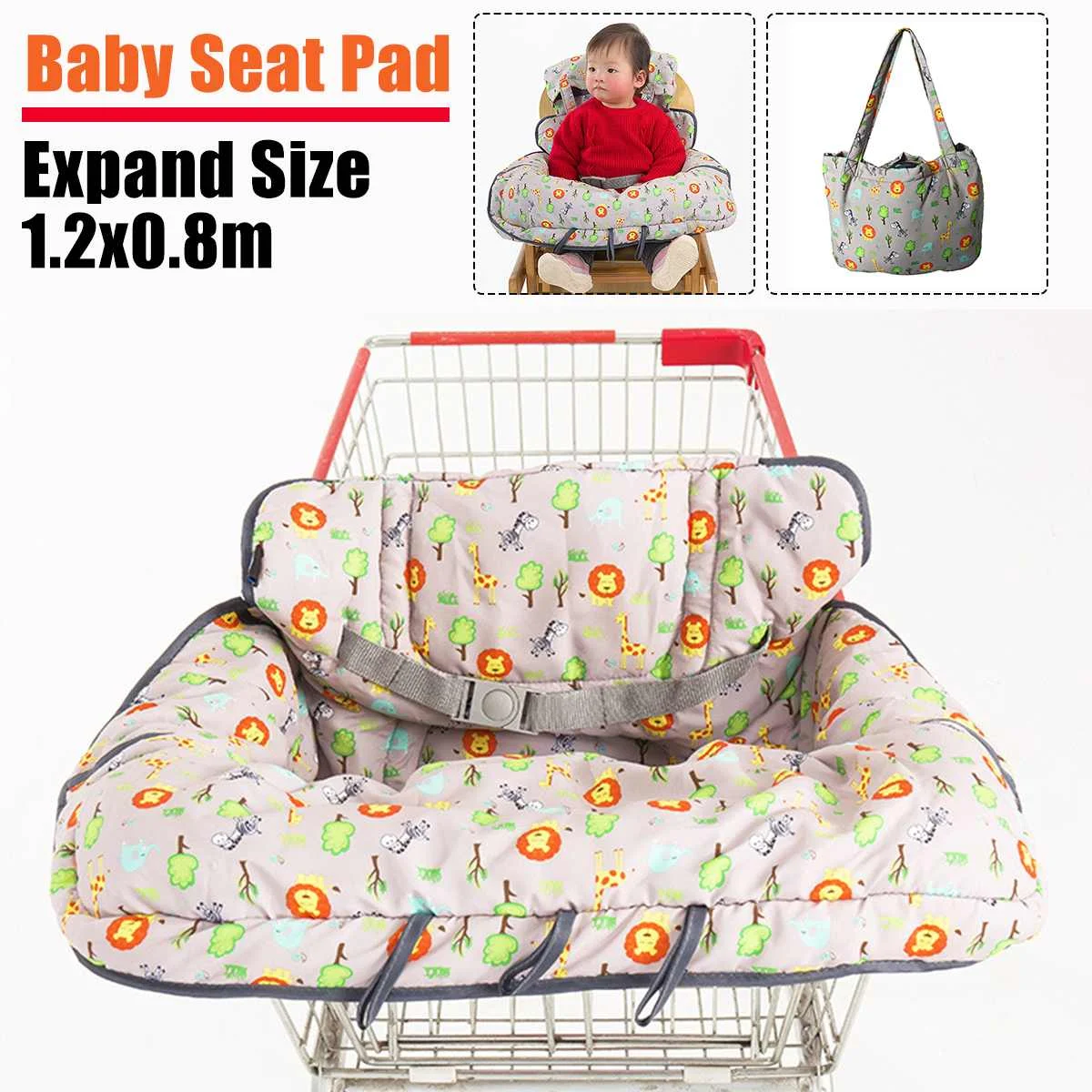 Multifunctional Baby Children Folding Shopping Cart Cover Baby Shopping