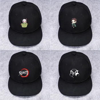 

1 pcs canvas Japan Anime Demon Slayer: Kimetsu No Yaiba Props Hip hop hat cap Model Toys sun Gift For Children