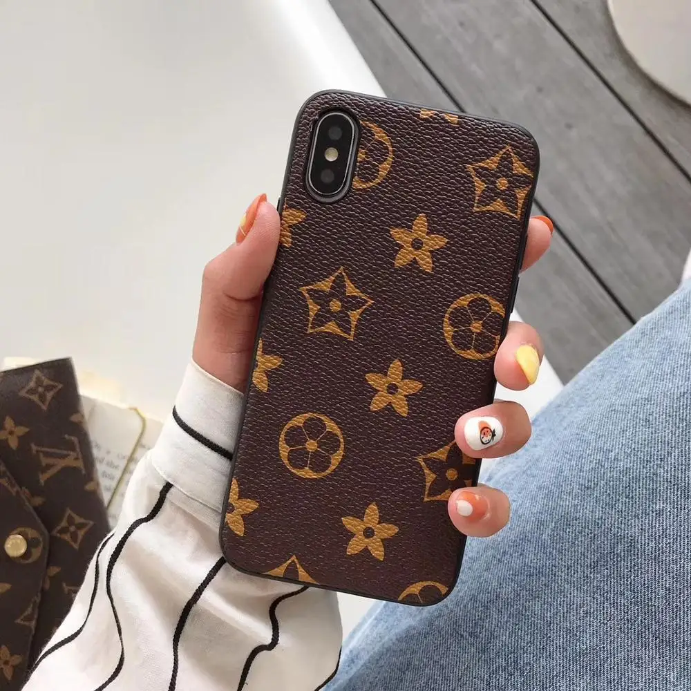 

Simple Flower Business Cover For iPhone XR Cases 7 8 X XS Max Plus Fashion New