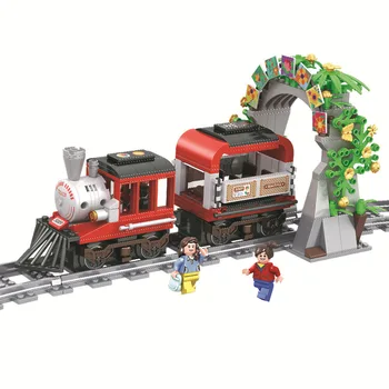 

Winner 5089 Sightseeing Playground Train City Technic Model Building Blocks Bricks Kids DIY Toys For Children