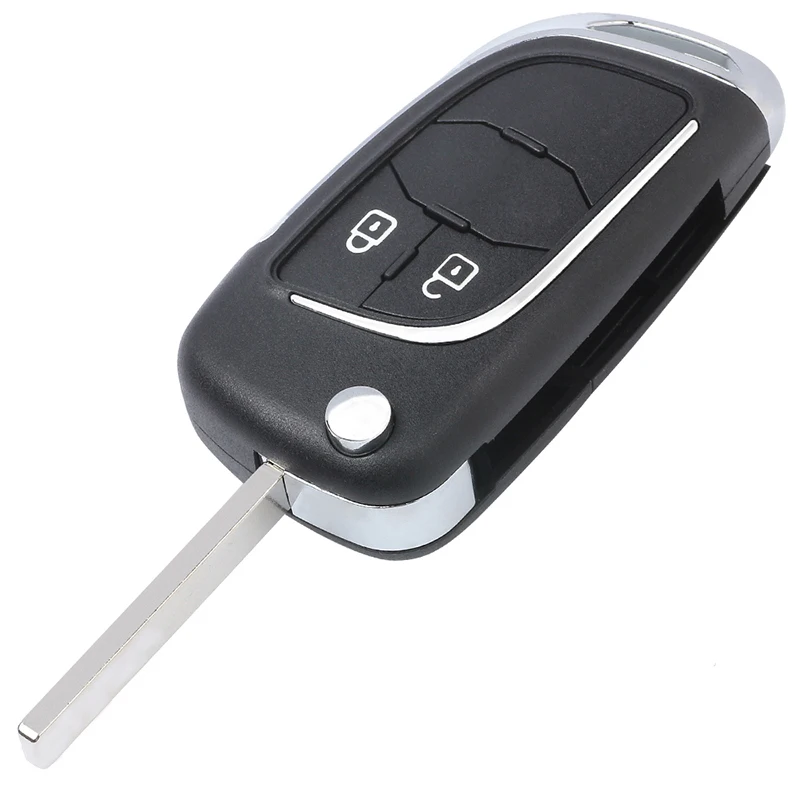 KEYECU модифицированный флип-пульт дистанционного управления автомобильный ключ с 2 кнопками 433 МГц ID46 чип-FOB для Opel Insignia Astra J, для Chevrolet Cruze