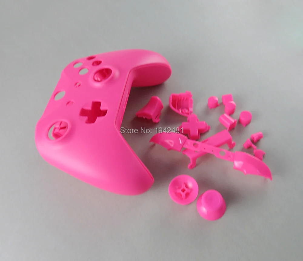 pink 3 комплекта для Xbox One S тонкие цвета матовый полный пользовательский чехол кнопка для Xbox One тонкий беспроводной контроллер Крышка Замена - Цвет: pink