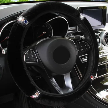 

Auto Steering wheel cover Warm Soft Winter 37-38CM Interior Protector Accessories
