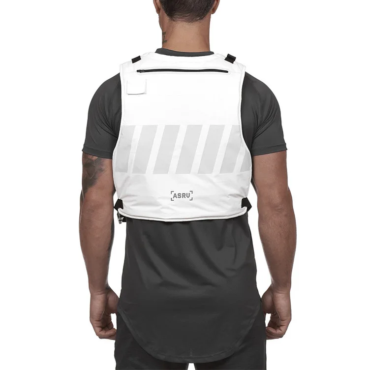 Многофункциональный жилет для бега с карманом защитный марафон Светоотражающая Спортивная одежда для бега тактический жилет рыболовный жилет сумка