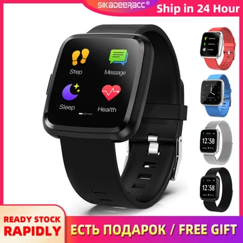 

Large Touch Screen Smart Watch Step Counter For Android IP67 Waterproof Bracelet Sleep Monitor Sports Wristband Weather Forecast