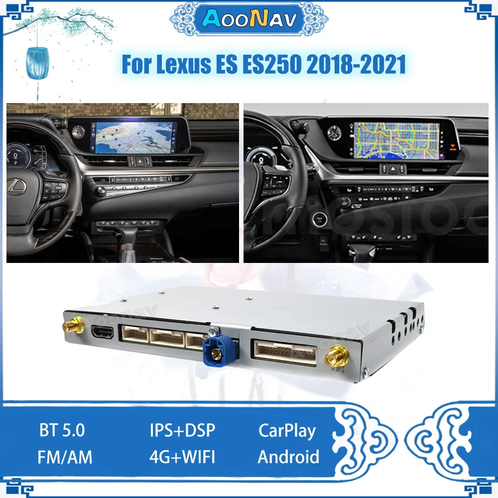 

Android Auto AI 2.0 Car Camera Multimedia Video Interface Decoder For Lexus ES ES250 2018-2021 Navigation Wireless Carplay