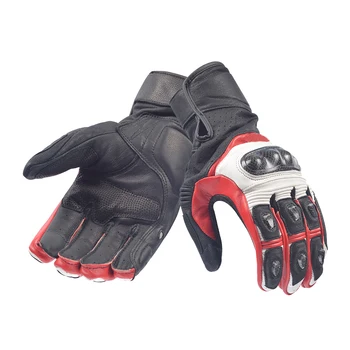 

Hot Selling Black Red Mesh Breathable Leather Gloves Motocross Motorbike Racing Glove