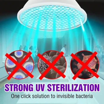 

E27 LED UV Sterilizer Lamp 220V LED UVC Disinfection Lamp 25 35 50W Ultraviolet Bulb 110V Ozone Germicidal Light Amuchina 2835