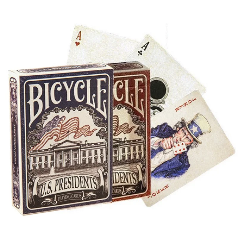 

Bicycle USA Presidents Playing Cards Red/Blue Deck Poker Size USPCC Magic Card Games Magic Tricks Props for Magician