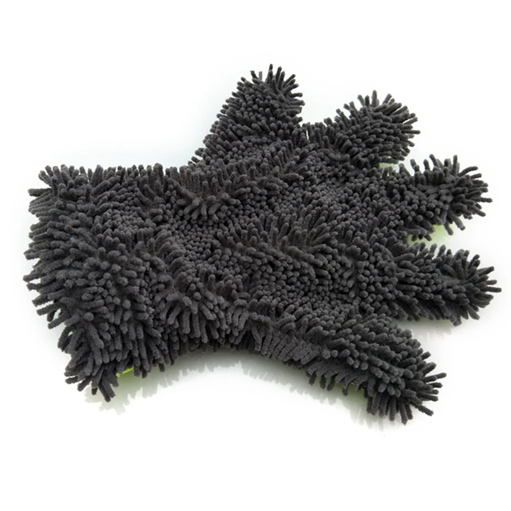 Soft Car Washing Gloves and Cleaning Brush Set