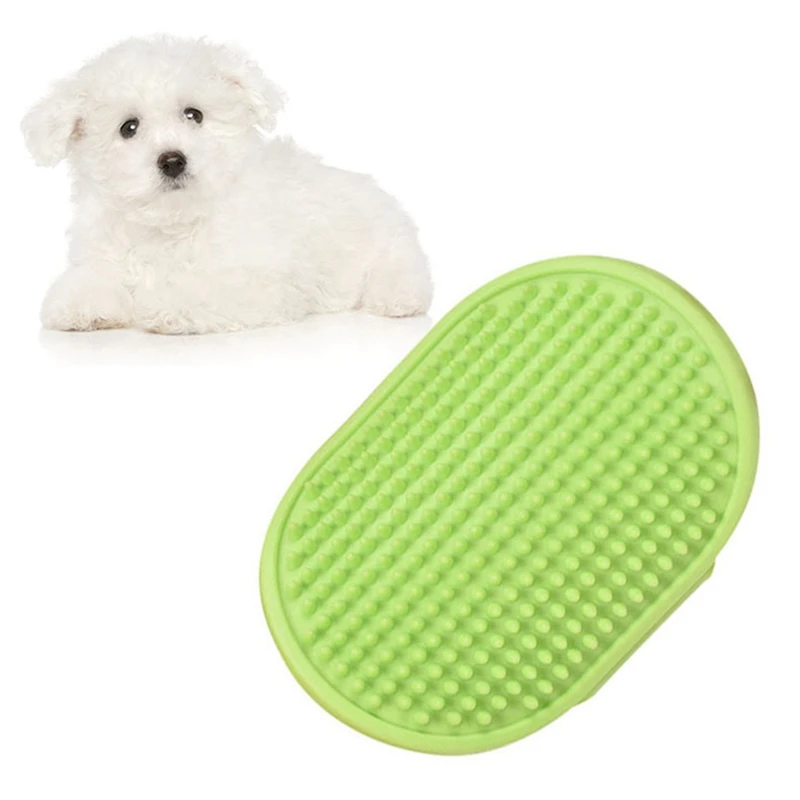 Pet Grooming Silicone Brush Cat Gentle Deshedding Massage Comb For Loose Hair Removal