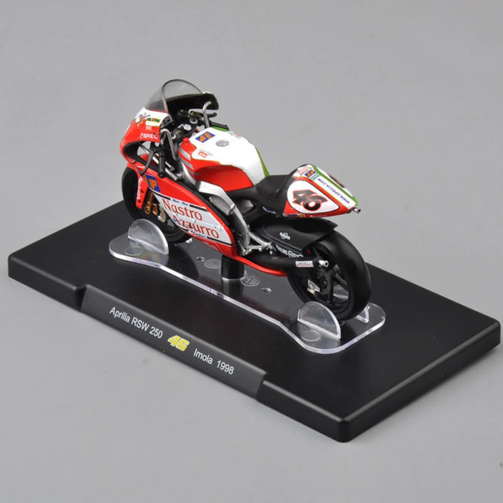 1/18 Масштаб ПВХ литая под давлением гоночная модель Aprilia RSW250 Imola 1998 мотоциклетная литая модель мотоцикла игрушки для коллекции