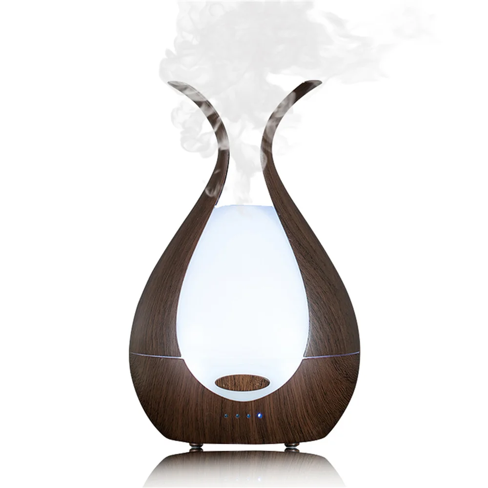 

LISM 200ml Ultrasonic Air Humidifier High Quality Wood Grain Essential Oil Diffuser Cool Mist Maker for Office Home Aromatherapy