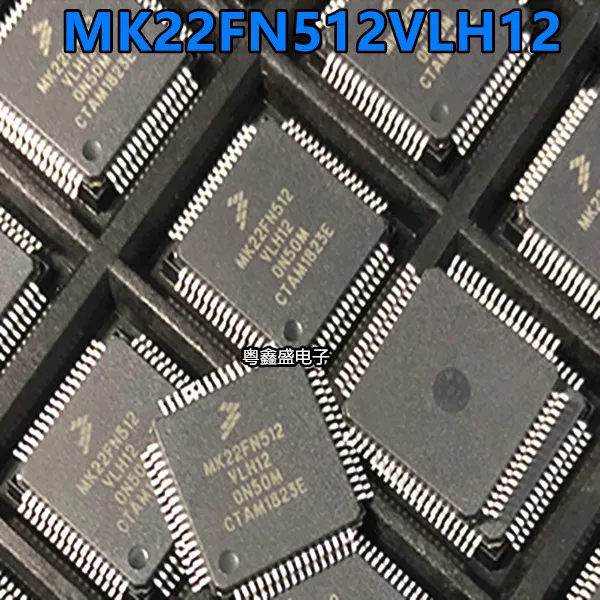 100% MK22FN512VLH12 LQFP64 MK22FN512, nuevo y original, disponible