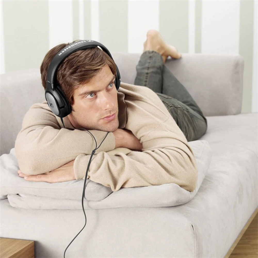 Гарнитура Sennheiser HD201 3,5 мм проводные наушники за ухо закрытые динамические наушники стерео музыка шумоизоляция игры fone телефоны