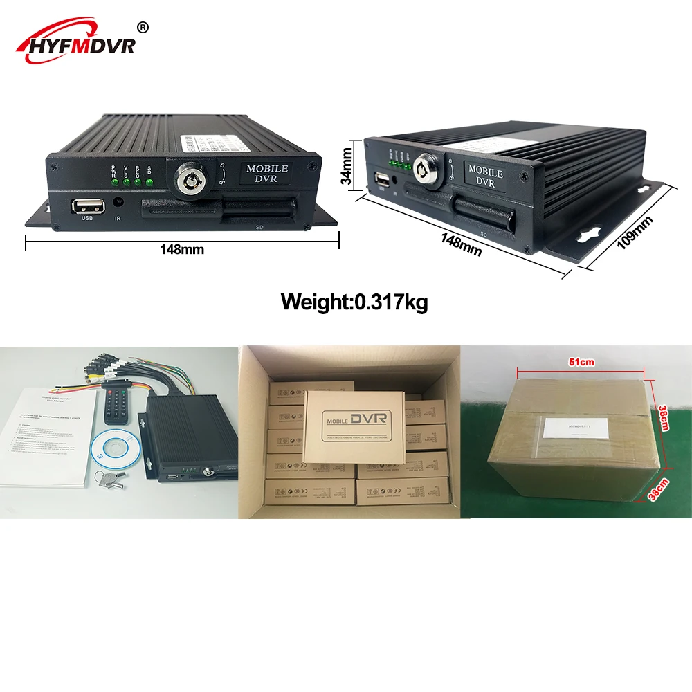 HYFMDVR 4CH MDVR AHD Автомобильный видеорегистратор, SD карта, автомобильная камера наблюдения, видео большой грузовик/частный автомобиль/такси