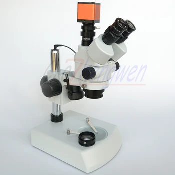 

16MP HDMI 60SPF CAMERA MICROSCOPE7X-90X SIMUL FOCAL TRINOCULAR STEREO ZOOM MICROSCOPE GEM MICROSCOPE