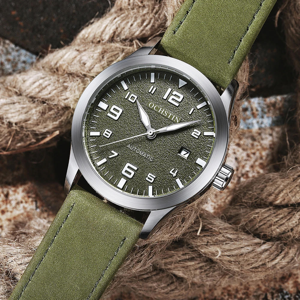Mechanical Watch OCHSTIN Men Automatic Luxury Casual Dress Military Outdoor Sports Army Mens Wristwatches Waterproof