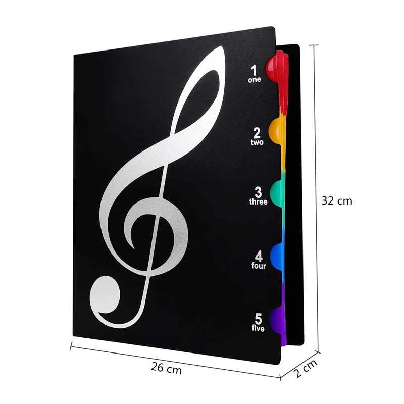 US $11.90 Music Themed Folder Holder Writable Musicians Treble Clef Sheets Piano Choir Paper Store Read Psalm Song Recitals Concert Protec