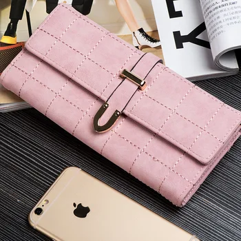 

Women Purse and Phone Wallet Leather Money Clip Long large Capacity Coin Hand bag Louis Luxury Designer Famous Brand 2020