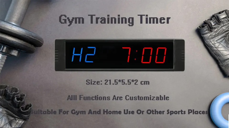 LED stopwatch gym timer clock 1