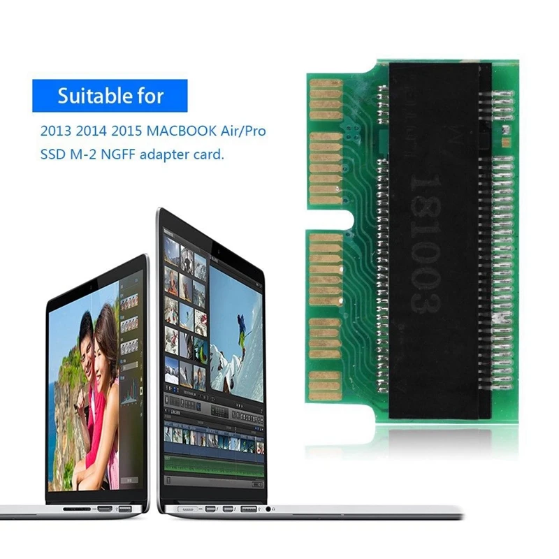 SSD адаптер для M.2 NGFF PCIE X4 X2 для 2013 Macbook Pro MacBook Air A1465 A1466