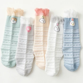 

Children´s Stockings Fashion Simple Summer Mesh Thin Cartoon Loose Mouth Over the Knee Anti-mosquito Baby Socks