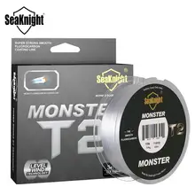 SeaKnight MONSTER T2 двойная фторуглеродная структура леска 100 м микро леска из нейлонового моноволокна Тонущая линия уровня ветра Tech