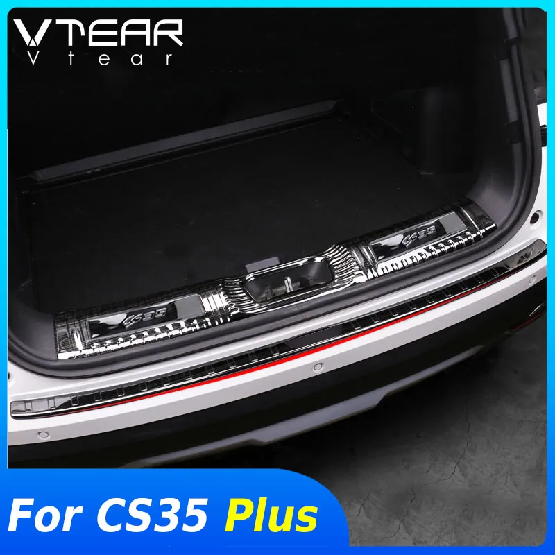 Vtear для Changan CS35 Plus наружный задний бампер защита от царапин наружная двери