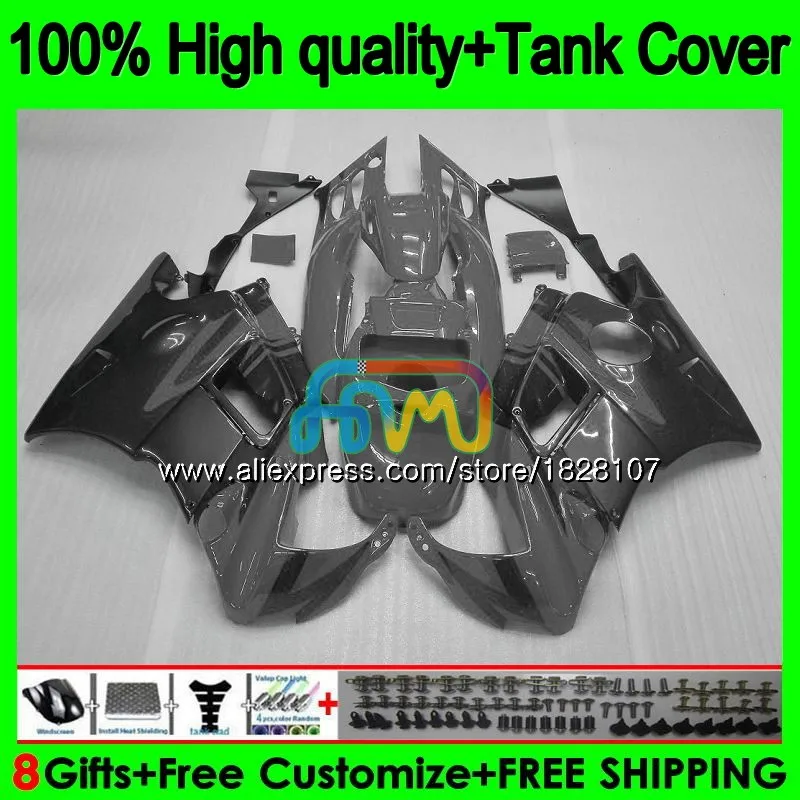 Топ F2 Обтекатели серого и черного цветов+ майка для HONDA 600CC CBR 600F2 CBR 600 FS 91 92 1991 1992 1BS. 236 CBR600 F2 CBR600F2 93 94 1993 1994