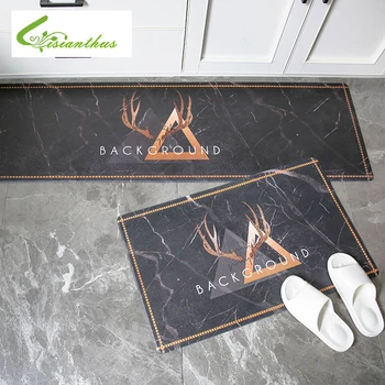 

Kitchen Carpets PVC Leather Floor Mats Large Floor Carpets Doormats Bedroom Tatami Non-slip Waterproof Oilproof Kitchen Rugs